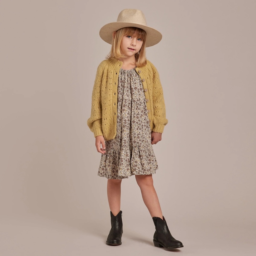 Rylee + Cru Willow Dress Autumn Floral Size 2-3 years